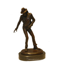 Music Deco Brass Statue Clássico Michael Carving Escultura de Bronze Tpy-900